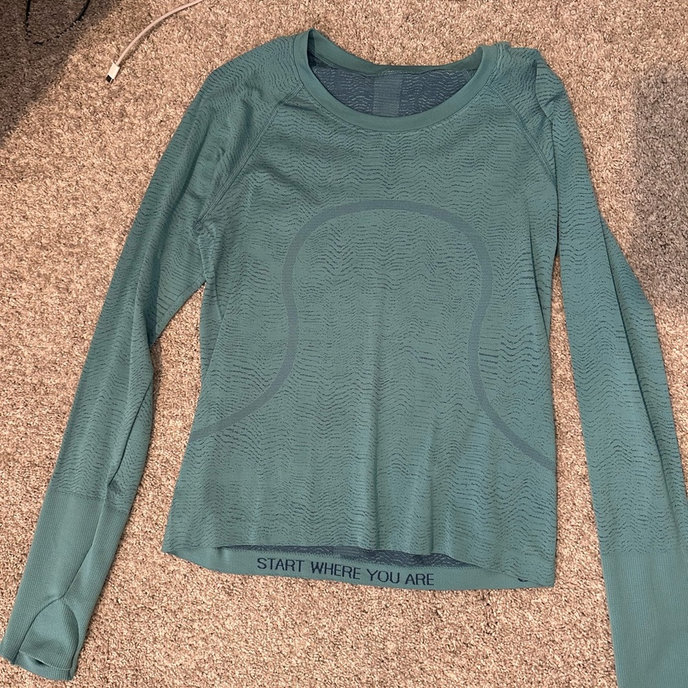 Lululemon Teal Long Sleeve Women's Top